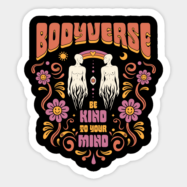 Bodyverse - Be kind to your mind Sticker by CEYLONEX